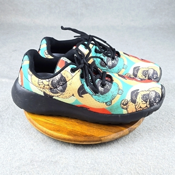 Groove bag pug, pop art sneakers.Women's size 8.5 - Picture 1 of 11